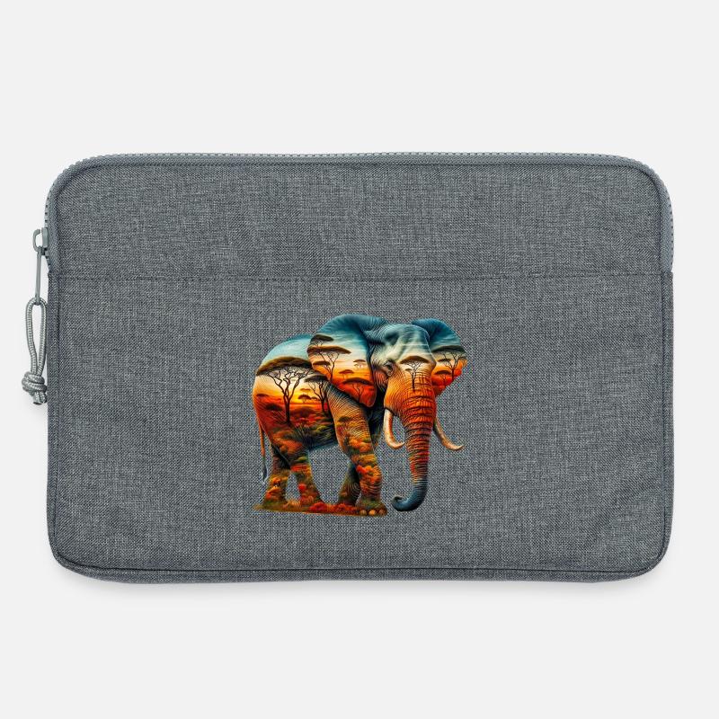 Elefant - Laptoptasche 13" - Grau meliert