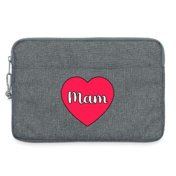 Mom Hart - Laptop bag 13" - heather grey - Front
