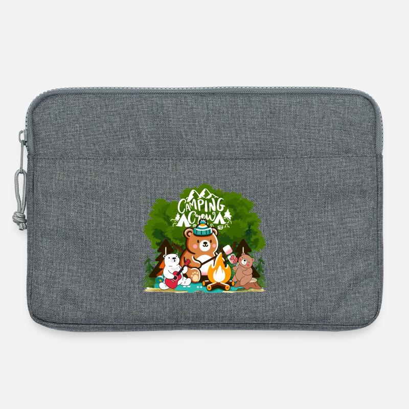 Camping crew - Laptop bag 13" - heather grey