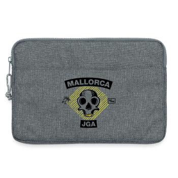 Mallorca – Bachelor party under palm trees - Laptop bag 13" - heather grey - Front