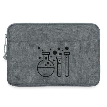 Chemistry experiment test tubes - Laptop bag 13" - heather grey - Front