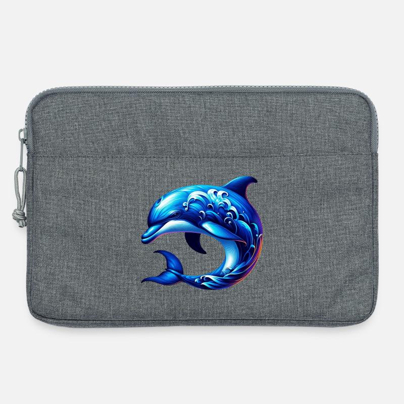 Delfin - Laptoptasche 13" - Grau meliert