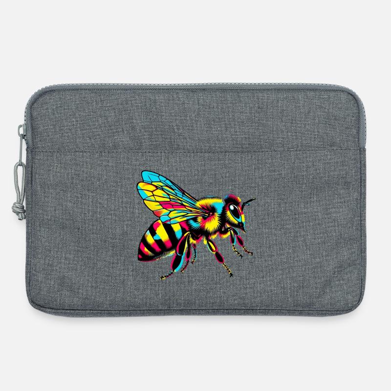 Biene - Laptoptasche 13" - Grau meliert