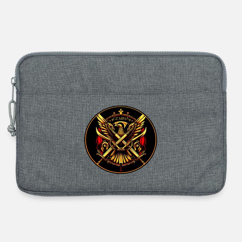 Phönix Doppelschwert Wappen - Legio X Gemina - Laptoptasche 13" - Grau meliert