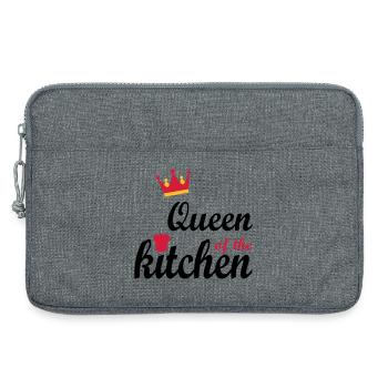 Cadeaux pour les femmes qui aiment cuisiner - Sacoche pour ordinateur portable 13 pouces - gris chiné - Devant