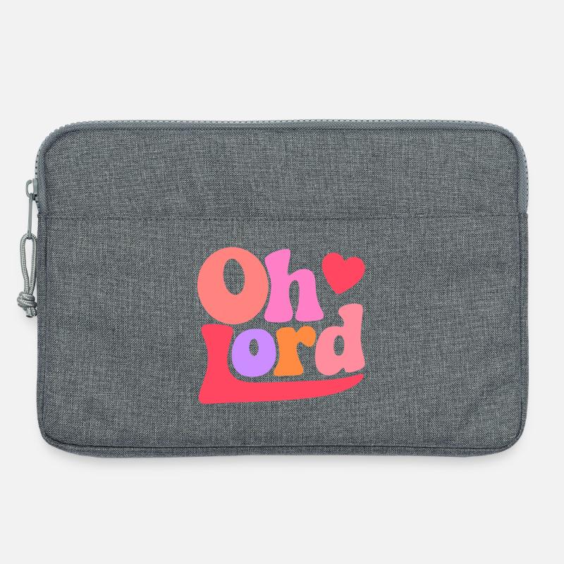Oh Lord - Laptop bag 13" - heather grey