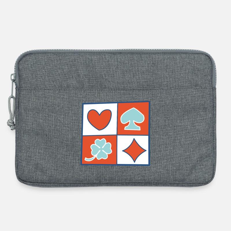 Checkerboard 2 by helfspawn - Laptop bag 13" - heather grey