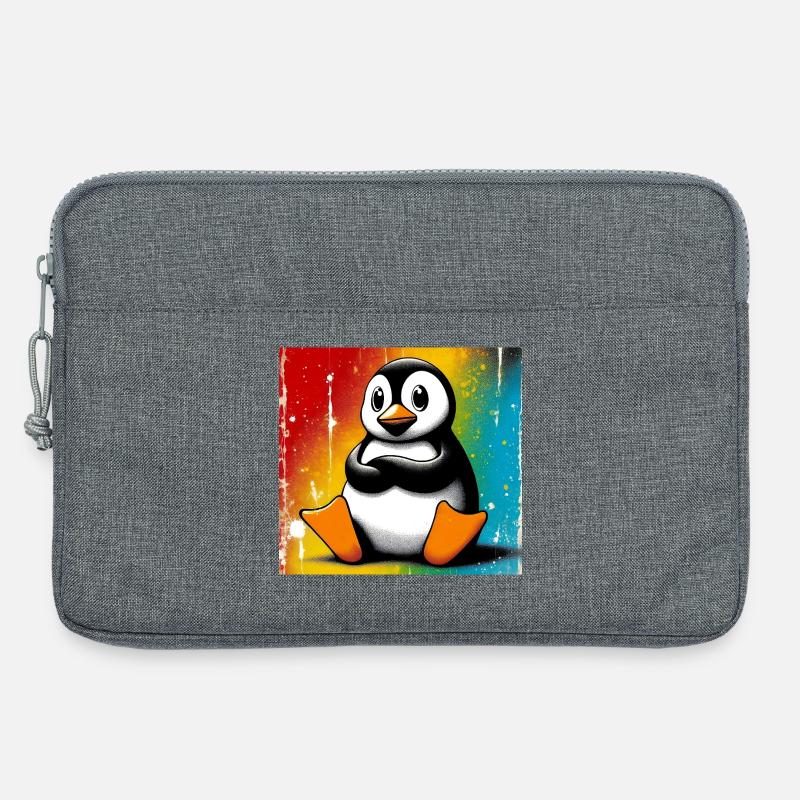 Pinguin - Laptoptasche 13" - Grau meliert