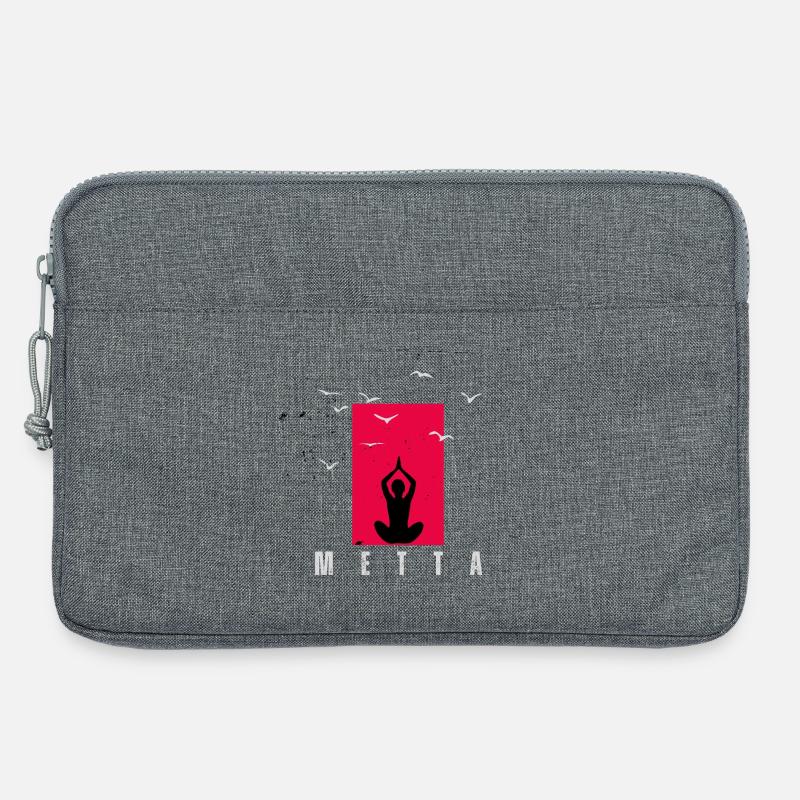 Metta Meditation - Laptoptasche 13" - Grau meliert