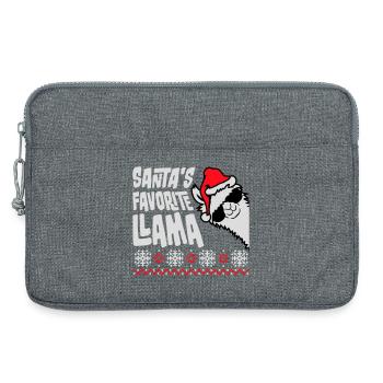 Les lunettes de soleil Llama Cool Side préférées du Père Noël - Sacoche pour ordinateur portable 13 pouces - gris chiné - Devant