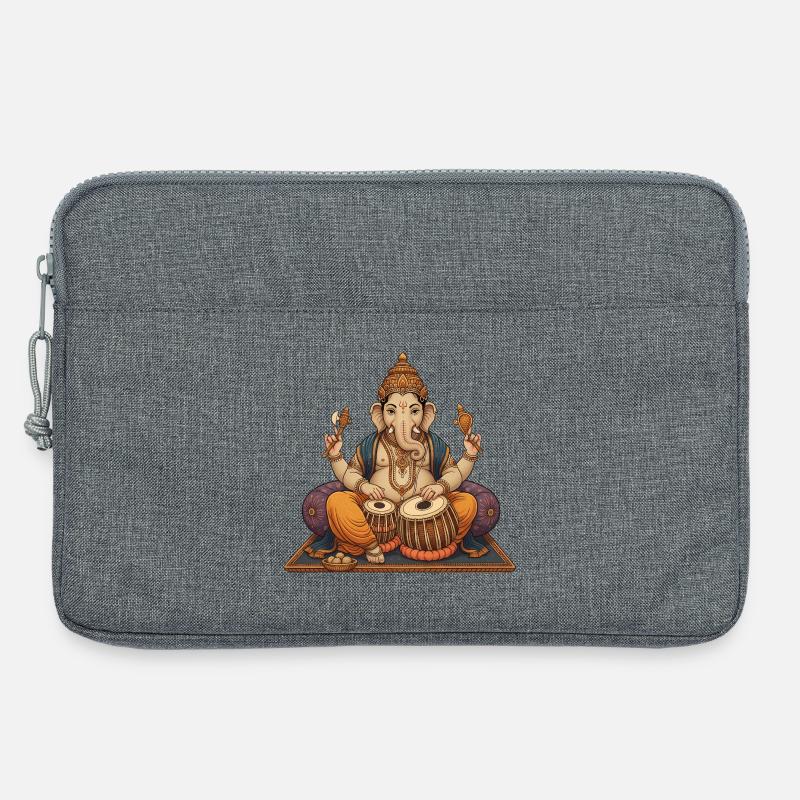 Ganesha Tabla - Laptoptasche 13" - Grau meliert