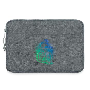 Le VTT adore porter - Sacoche pour ordinateur portable 13 pouces - gris chiné - Devant