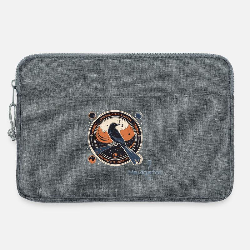 Raven_Mission_Patch_cutadd2 - Laptoptasche 13" - Grau meliert