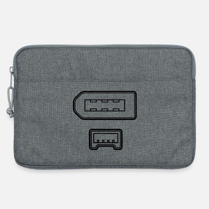 Firewire connector - Laptop bag 13" - heather grey