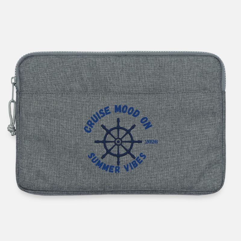 Cruise Mood On, Summer Vibes 2026 - Laptoptasche 13" - Grau meliert