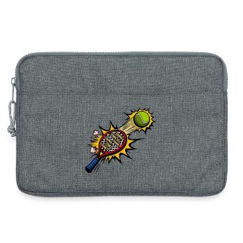 Etymology Tennis - Laptop bag 13" - heather grey - Front