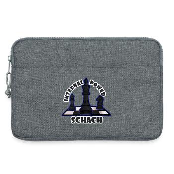 Schach: Geistige Stärke - Laptoptasche 13" - Grau meliert - Vorne