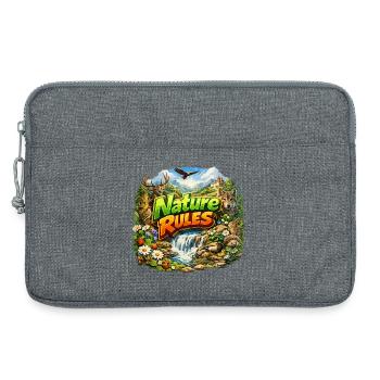 Nature Rules Wildlife-Abenteuer - Laptoptasche 13" - Grau meliert - Vorne