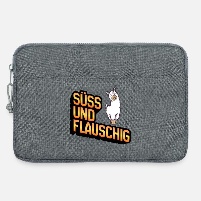 Süss und Flauschig Lama - Laptoptasche 13" - Grau meliert