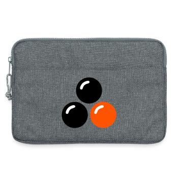 Balles de tennis de table Club de tennis de table Ping pong - Sacoche pour ordinateur portable 13 pouces - gris chiné - Devant