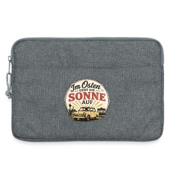 Osten Sonnenaufgang Ossi - Laptoptasche 13" - Grau meliert - Vorne