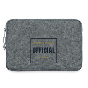 Timbre officiel Rétro - Original officiel - Sacoche pour ordinateur portable 13 pouces - gris chiné - Devant