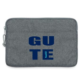 Gute Nacht - Laptoptasche 13" - Grau meliert - Vorne