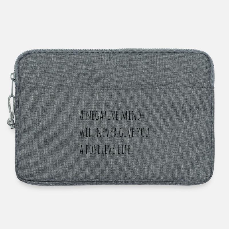 Motivierender Spruch Englisch  - Laptoptasche 13" - Grau meliert