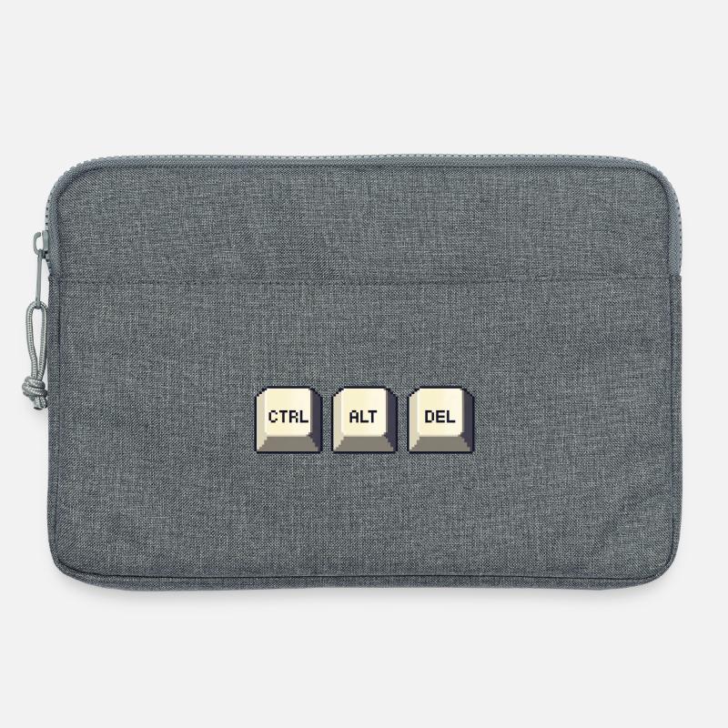 Ctrl Alt Del - Laptop bag 13" - heather grey
