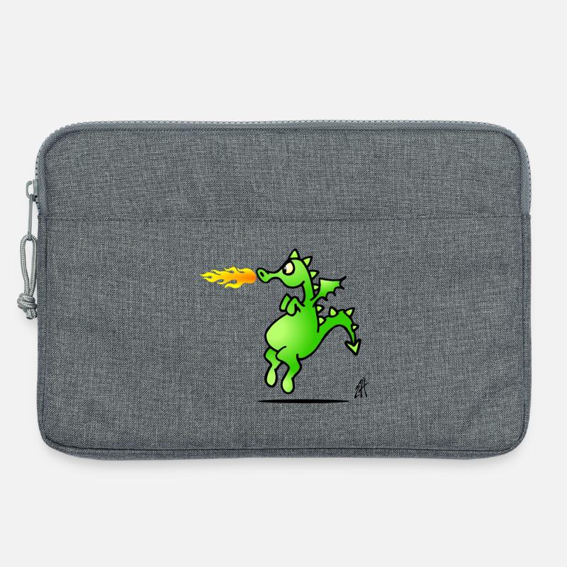 Drachen - Laptoptasche 13" - Grau meliert
