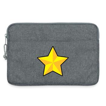 3D Stern - Laptoptasche 13" - Grau meliert - Vorne