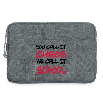 school - Laptop bag 13" - heather grey - Front