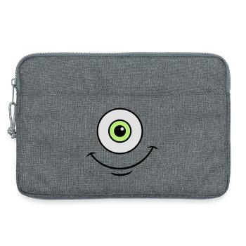 monster eye - Sacoche pour ordinateur portable 13 pouces - gris chiné - Devant