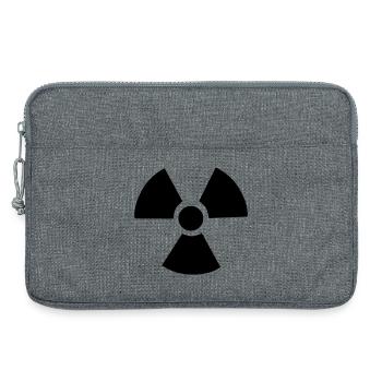Radioactive Symbol - Laptop bag 13" - heather grey - Front