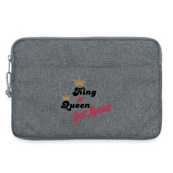 wedding - Laptop bag 13" - heather grey - Front