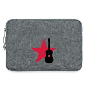 Guitarist / Gitarrist / Guitariste - Laptop bag 13" - heather grey - Front