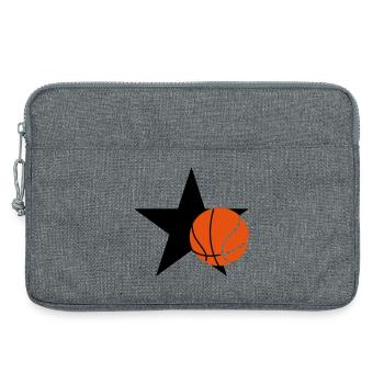 Basketball - Basket Ball - Game - Sport - Player - Laptop bag 13" - heather grey - Front