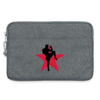Kickboxing / Kickboxer / Kick Boxing / Kick Boxer - Laptop bag 13" - heather grey - Front