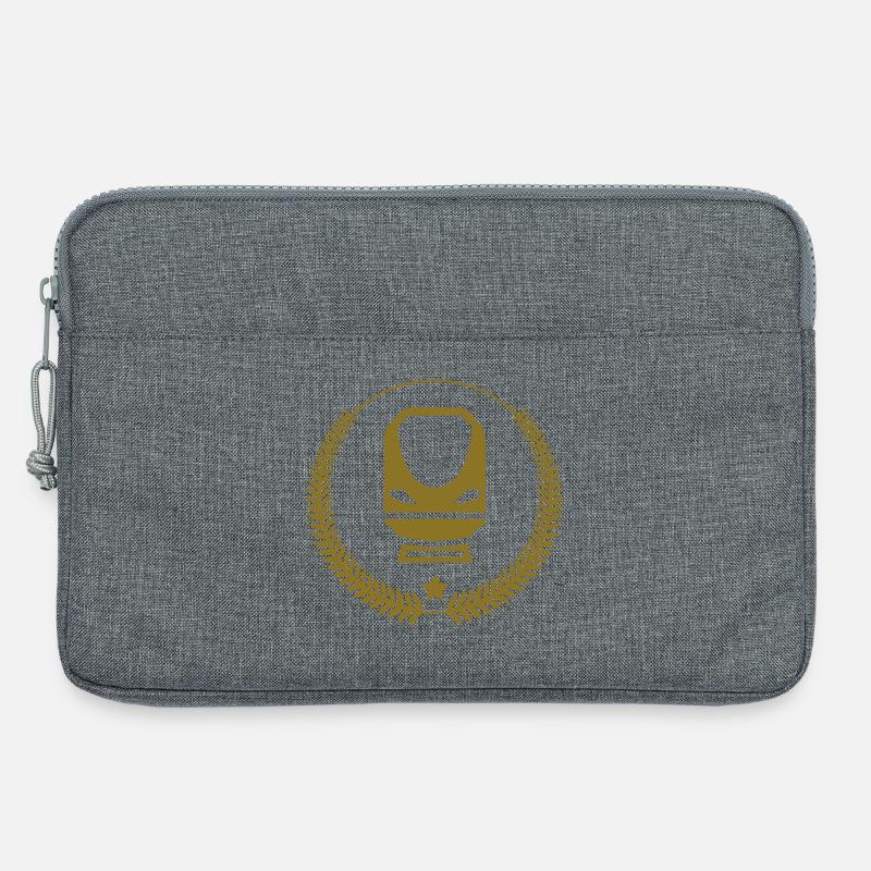 Eisenbahner / Eisenbahnen / Eisenbahn / Bahn - Laptoptasche 13" - Grau meliert