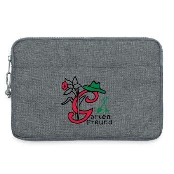 Garten, Buchstabe G, Natur - Laptoptasche 13" - Grau meliert - Vorne