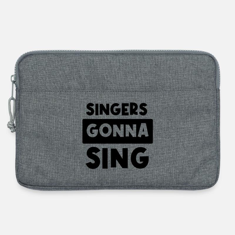 Singers going to sing - Laptop bag 13" - heather grey