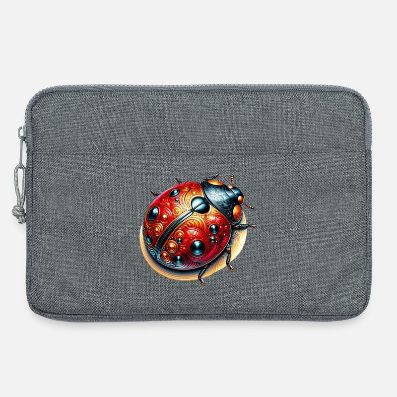 Marienkäfer - Laptoptasche 13" - Grau meliert