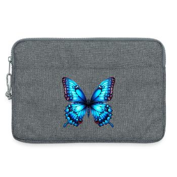 Schmetterling - Laptoptasche 13" - Grau meliert - Vorne