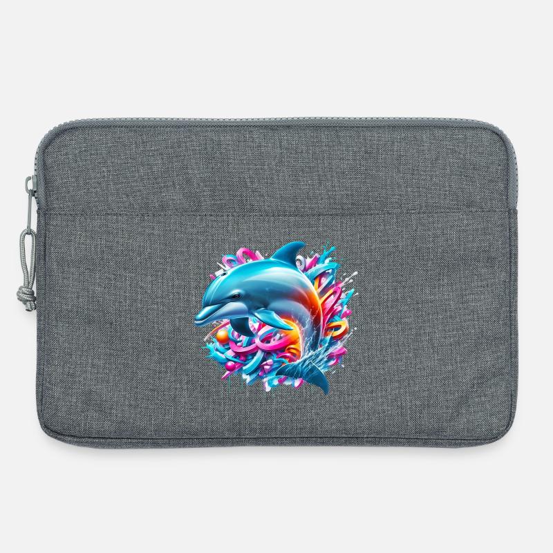 Delfin - Laptoptasche 13" - Grau meliert