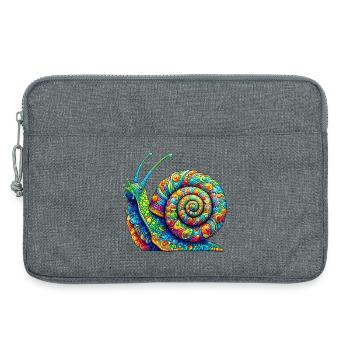 Schnecke - Laptoptasche 13" - Grau meliert - Vorne