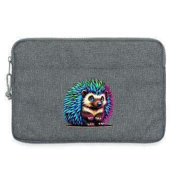 Hedgehog - Laptop bag 13" - heather grey - Front