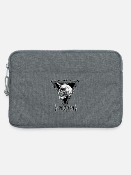 Tödliches Einhorn - Laptoptasche 13" - Grau meliert