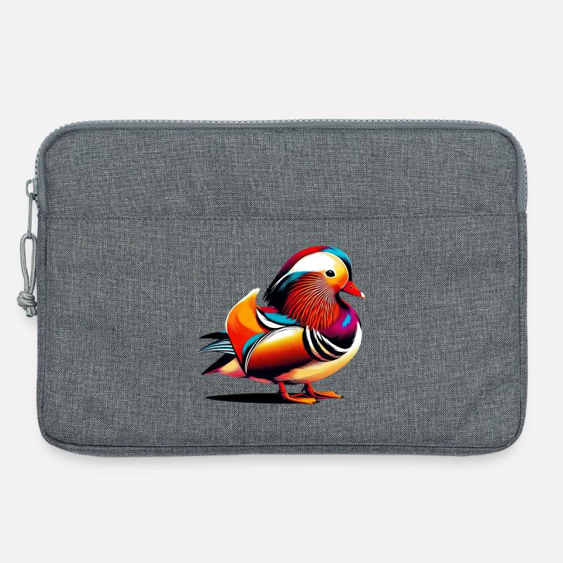 Mandarinente - Laptoptasche 13" - Grau meliert