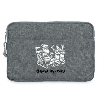 Cooler Santa – Sleigh All Day - Laptop bag 13" - heather grey - Front