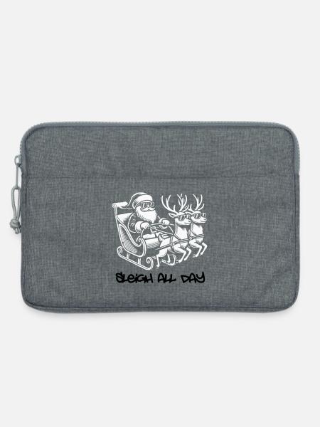 Cooler Santa – Sleigh All Day - Laptoptasche 13" - Grau meliert